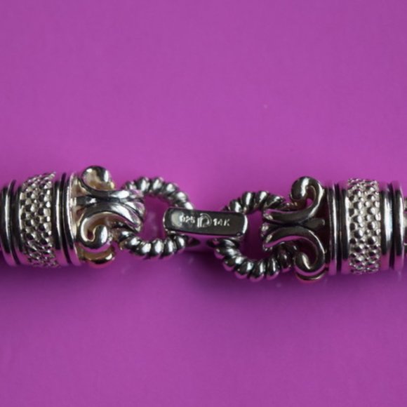 Silver & Gold Diamond Bracelet